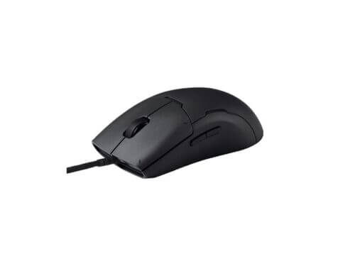 Wired black computer mouse