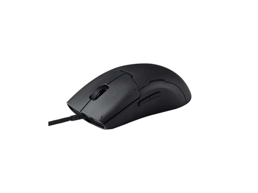 Wired black computer mouse