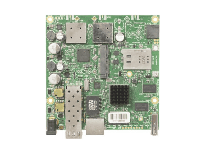 mikrotik routerboard 922uags 5hpacd with 5ghz radio,1 gb lan,1 sfp,1 sim slot and 2 mmc