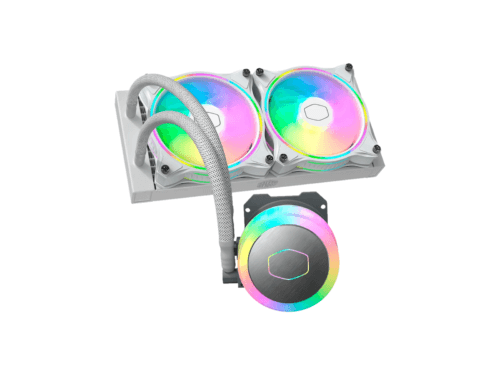 RGB liquid CPU cooler with dual fans
