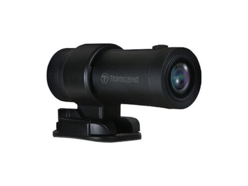 Transcend action camera on mounting base