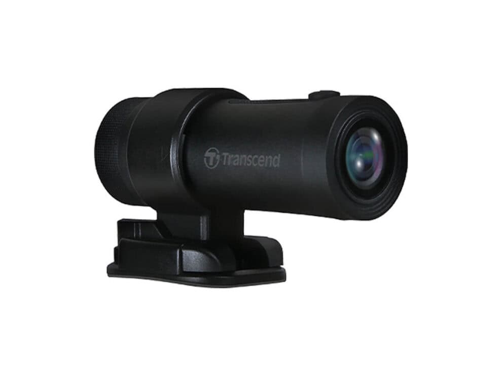 transcend drive pro 20b motorcycle dashcam / compact pov cam with 64gb microsd card ip68 with starvis camera sensor Transcend action camera on mounting base