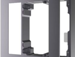 Metallic wall mount double frame