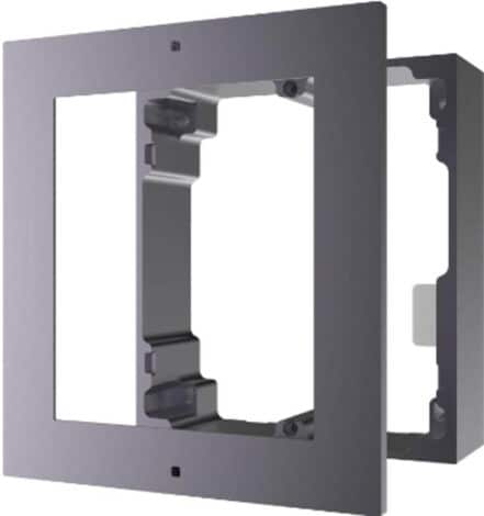 Metallic wall mount double frame