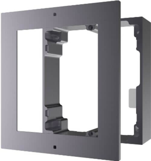Metallic wall mount double frame