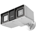 Hikvision security camera mounted on wall