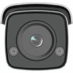 Close-up of a security camera lens