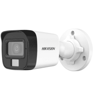 Hikvision security camera on wall mount