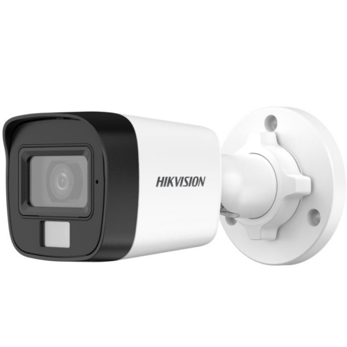 Hikvision security camera on wall mount