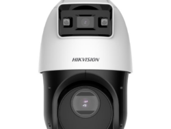 Hikvision outdoor security camera close-up