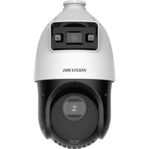 Hikvision outdoor security camera close-up