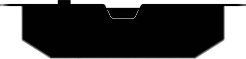 Cross-section of an oil pan