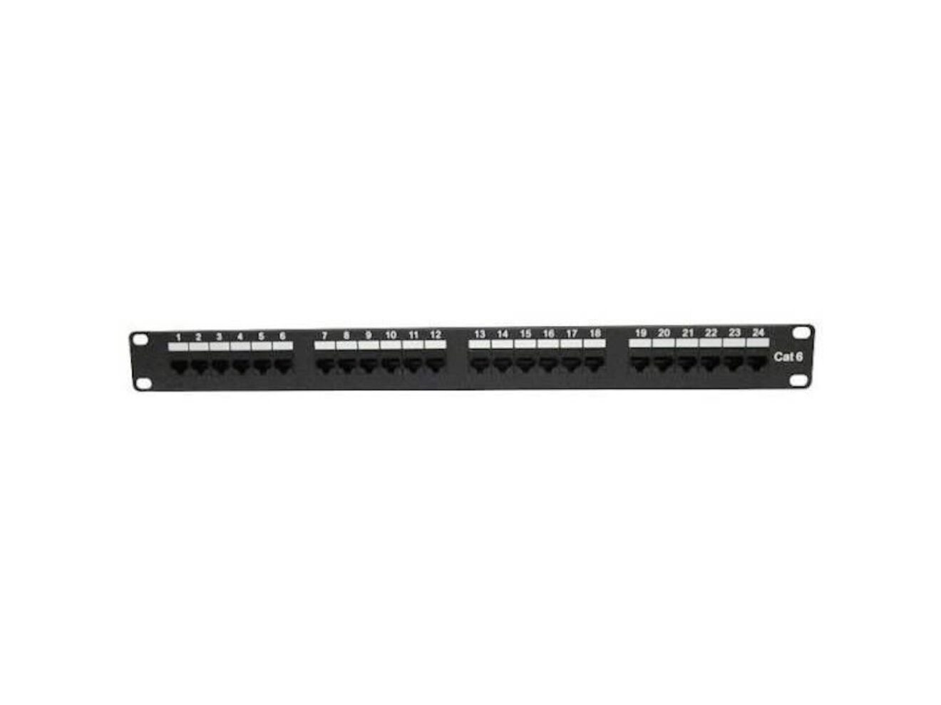 24Port CAT6 UTP Patch Panel With Cable Management tech.co.za