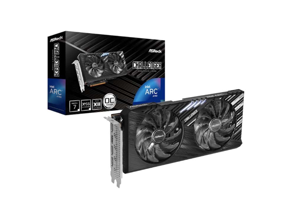 ASRock Intel Arc A750 Challenger SE OC 8GB GDDR6 256-BIT Graphics Card