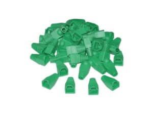 Acconet RJ45 Connector Boots, Green, 50 Pack