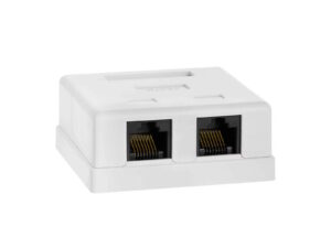 CAT5 Wall Box - Dual RJ45