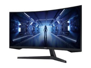 Samsung G55T Gaming Curved Monitor - 34", 3440 x 1440, 165Hz, 1ms