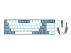 Redragon BS8772 Wireless Keyboard and Mouse Combo - Green/White