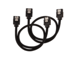 Corsair Premium Sleeved SATA Data Cable Set with Straight Connectors - 30cm