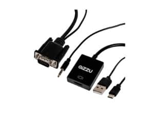 Gizzu 1080P VGA to HDMI Adapter with Audio
