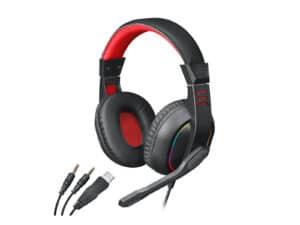 Redragon Over-Ear ARES Aux RGB Gaming Headset - Black