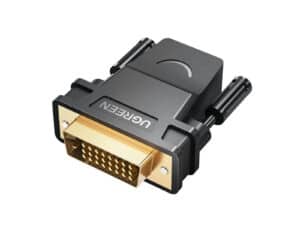 UGREEN 20124-20124 DVI (24+1) Male to HDMI Female Adapter - Black