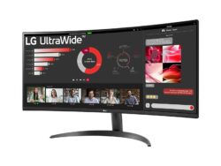 LG 34WR50QK-B UltraWide Curved Monitor - 34", 3440 x 1440, 100Hz, 5ms
