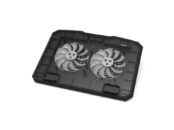 Port Ergonomic Notebook Cooler Pro, with Dual Fans and USB Ports
