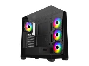 FSP M340 ARGB ATX Gaming Chassis - Black
