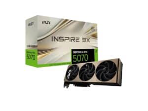 MSI GeForce RTX 5070 INSPIRE 3X OC 12GB Graphics Card