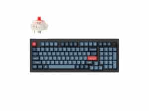 Keychron V5 Max QMK/VIA Wireless Custom Mechanical Keyboard | RED Switch - Black