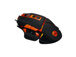 Canyon Hazard GM-6 LED Wired Mouse - Black Orange