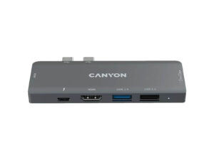 Canyon DS-5 7in1 Thunderbolt 3 Hub - Space Grey
