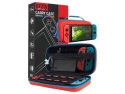 Orzly Carry Case for Nintendo Switch OLED Console with Accessories and Games Storage Compartment
