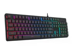 Redragon K521 Upgrade Rainbow LED 104-Key Membrane Gaming Keyboard