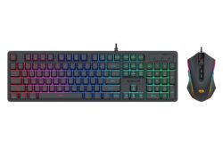 Redragon S107 RGB Gaming Essentials Wired Gaming Keyboard and Mouse Bundle