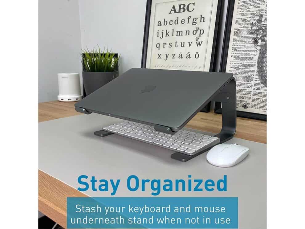 Macally Computer Stand Macally Aluminium Stand for Apple Macbook Air/Pro or any Notebook 13 ...