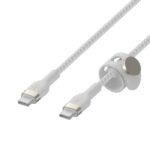 Belkin BoostCharge Pro Flex USB-C to USB-C Cable 60 Watt - 3 Meters, White