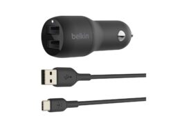 Belkin BoostCharge Dual USB-A 24Watt Car Charger
