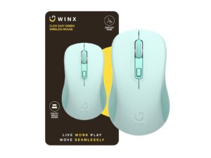 WINX CLICK Easy 1600DPI 2.4GHz Wireless Mouse - Green