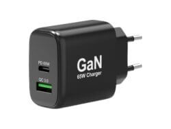 Port Connect 65W GaN Type-C and USB-A Fast Charger