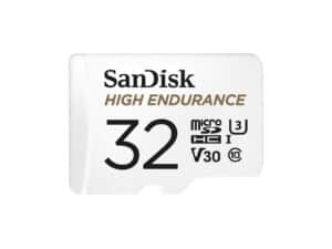 Sandisk High Endurance 32GB Class 3 MicroSDXC Card with Adapter