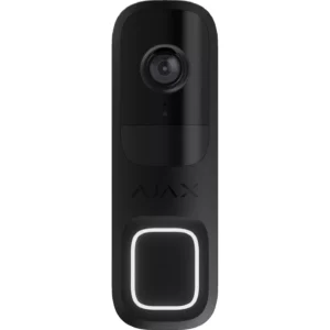 AJAX Security Outdoor Black 4MP WiFi Video Doorbell with PIR & AI