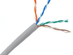 Essential CAT5 UV Outdoor Ethernet Cable 305m Black CCA SF/TP Roll