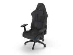 Corsair TC100 Relaxed Gaming Chair - Black/Grey, Fabric