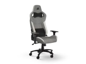 Corsair T3 RUSH Gaming Chair - Grey/White, Fabric