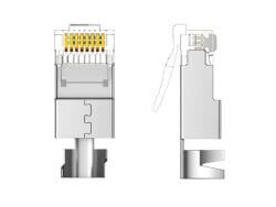 UGreen Cat7 FTP RJ45 Modular Plugs - 10 Pieces