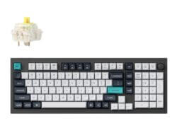 Keychron Q5 Max QMK/VIA Full-size Wireless Custom Mechanical Keyboard - Banana Switches, Carbon Black