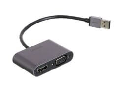 UGreen CM449 USB-A to HDMI + VGA 1080P Display Adapter