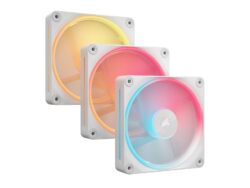 Corsair iCUE LINK LX120-R RGB 120mm PWM Reverse Fans Starter Kit - White